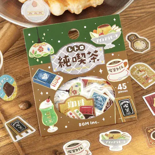 **BGM - Flake Stickers - Retro Walk - Pure Cafe
