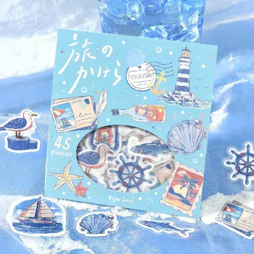 *BGM - Flake Stickers - Travel Pieces - To the Sea