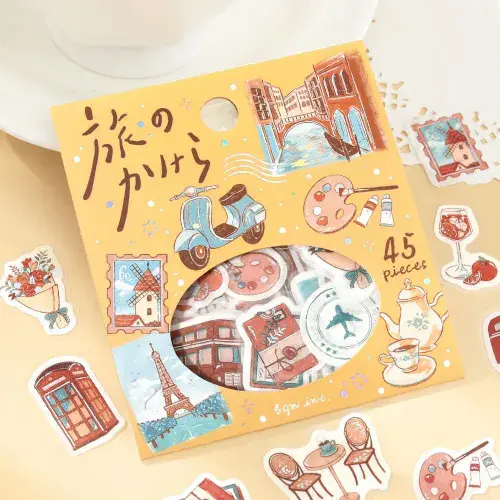 *BGM - Flake Stickers - Travel Pieces - To the World