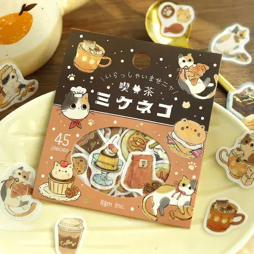 *BGM - Flake Stickers - Welcome Meow - Cafe Mikeneko