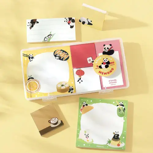 *BGM - MEMONO - Memo Pad Set - Panda weather