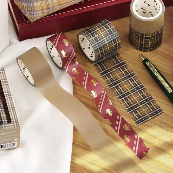 *BGM - Washi Tape Set - Japanese School - Caramel