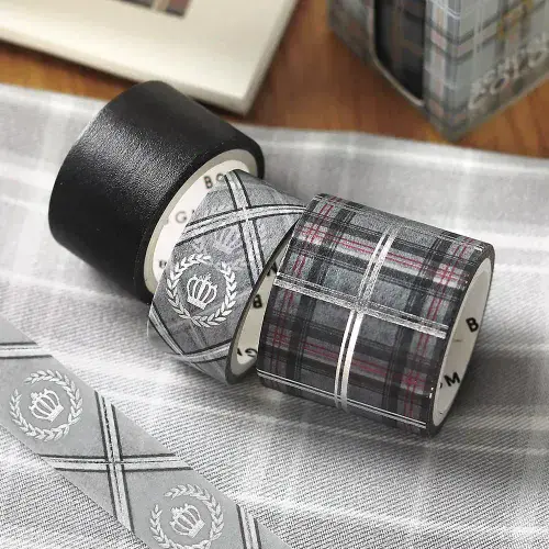 *BGM - Washi Tape Set - Japanese School - Gray