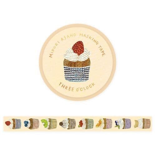 *Cozyca - Foiled Masking Tape - Midori Anso - Cupcake