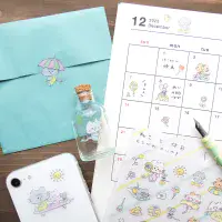 **Cozyca - Stickers - Noriyuki Echigawa - Cat & Holiday
