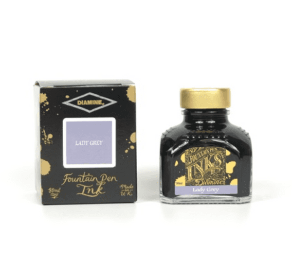 **Diamine - Fountain Pen Ink - 80ml - Lady Grey