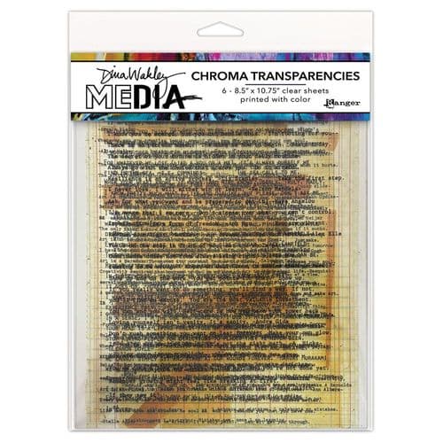 *Dina Wakley - Chroma Media Transparencies -  Typed Quotes