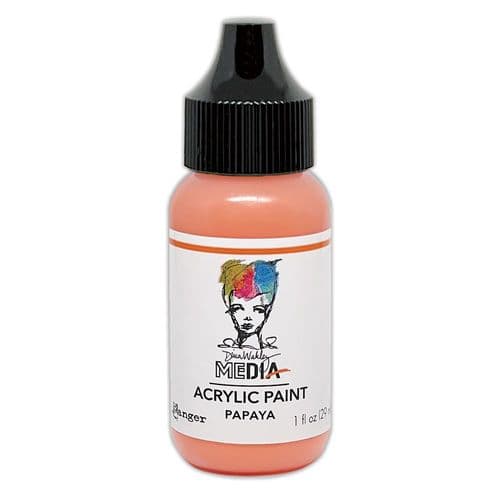 *Dina Wakley Media - Acrylic Paints - 1oz Bottle - Papaya