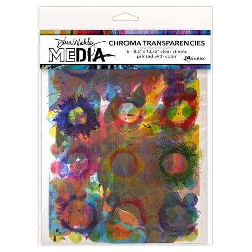 **Dina Wakley Media - Chroma Media Transparencies - Painted Elements