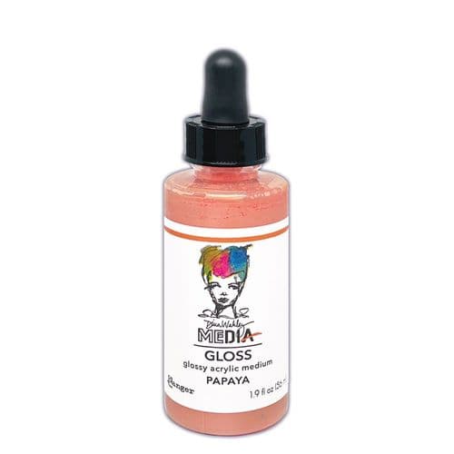 *Dina Wakley - MEdia Gloss - Papaya