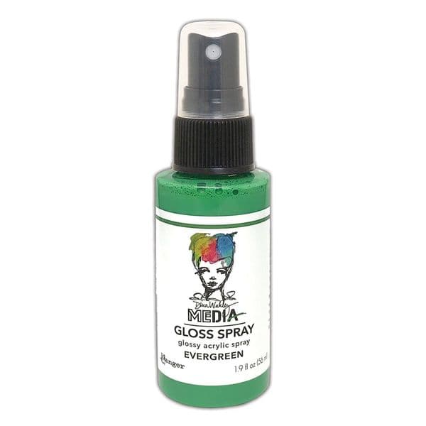 Dina Wakley - MEdia Gloss Spray - Evergreen
