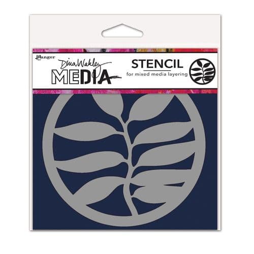 *Dina Wakley Media - Stencil - A Frond Coaster