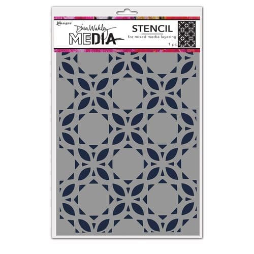 *Dina Wakley Media - Stencil - Curly Tiles