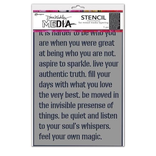 *Dina Wakley Media - Stencil - Feel Your Magic