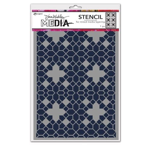 *Dina Wakley Media - Stencil - Floor Pattern