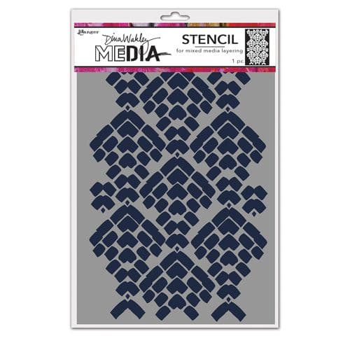 Dina Wakley Media - Stencil - Mosaic Cobblestone
