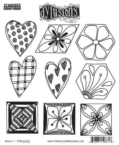 **Dylusions - Rubber Stamps - Block It