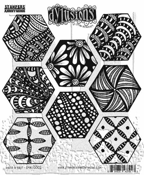*Dylusions - Rubber Stamps - Build a Quilt