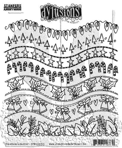 **Dylusions - Rubber Stamps - Christmas Borders