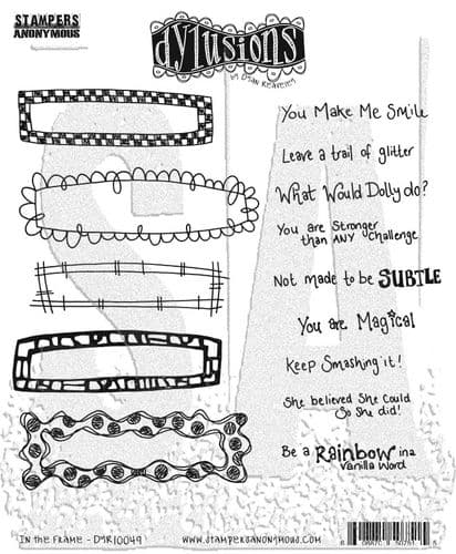 **Dylusions - Rubber Stamps - In the Frame