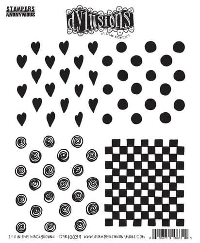 **Dylusions - Rubber Stamps - It's in the Background
