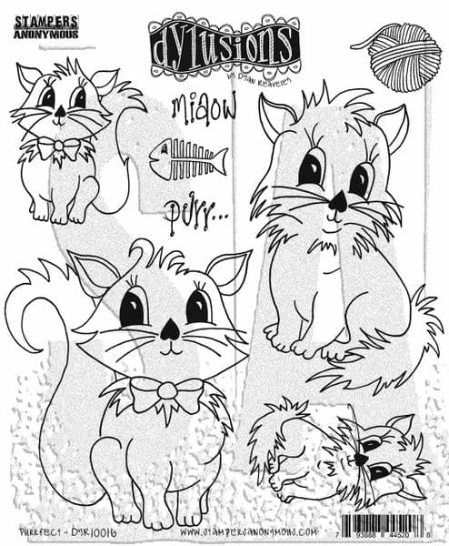 *Dylusions - Rubber Stamps - Purrfect