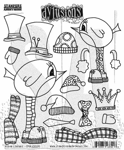 *Dylusions - Rubber Stamps - Robin Couture