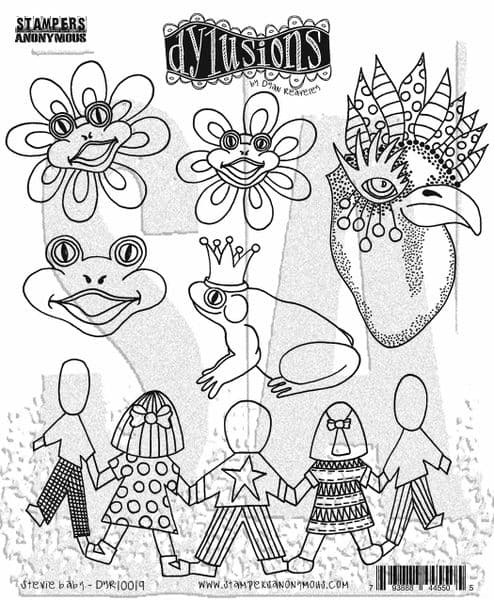 *Dylusions - Rubber Stamps - Stevie Baby