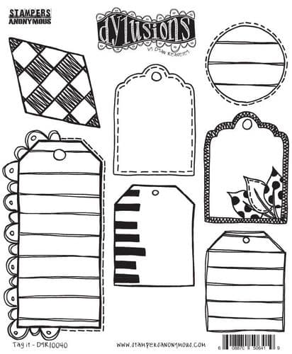 **Dylusions - Rubber Stamps - Tag It