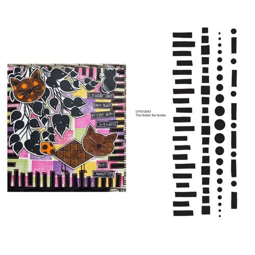 *Dylusions - Rubber Stamps - The Bolder the Border