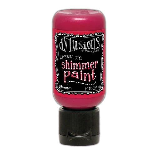 Dylusions - Shimmer Acrylic Paint - 1 oz Bottle - Cherry Pie