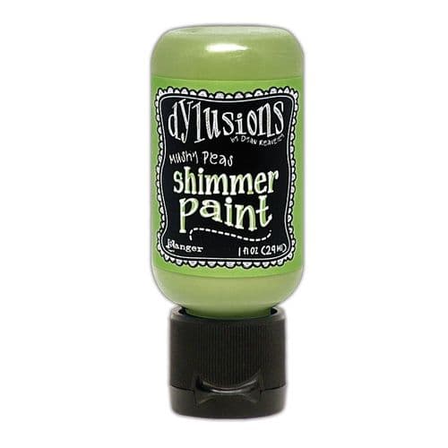 Dylusions - Shimmer Acrylic Paint - 1 oz Bottle - Mushy Peas