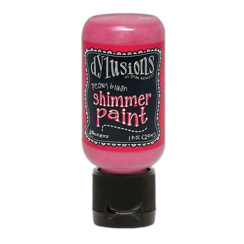 Dylusions - Shimmer Acrylic Paint - 1 oz Bottle - Peony Blush