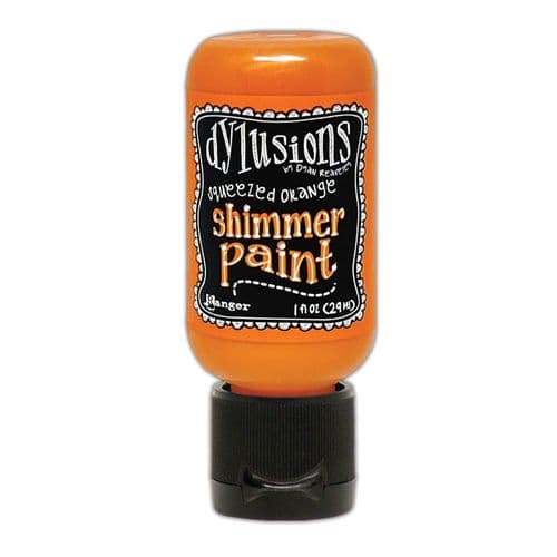 Dylusions - Shimmer Acrylic Paint - 1 oz Bottle - Squeezed Orange