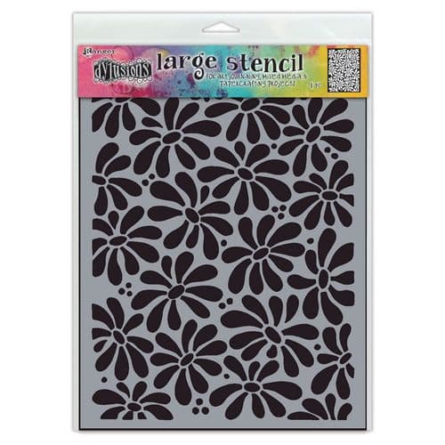 *Dylusions - Stencil - 9x12" - Field of Daisies