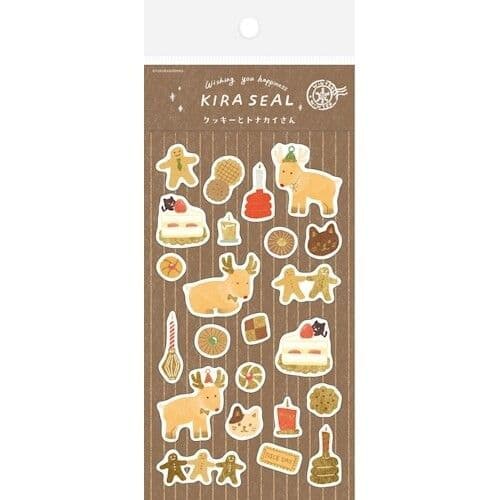 *Furukawa - Sticker Sheet - Foil Stamped - Cookie & Reindeer