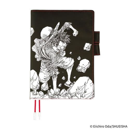 *Hobonichi Techo - A5 Cousin Cover - ONE PIECE: Straw Hat Luffy (Black)