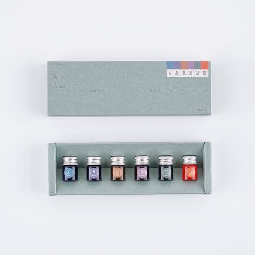*Hobonichi Techo - Kakimori X TSUKI no IRO: Mini Ink Bottle Set (Jul-Dec)