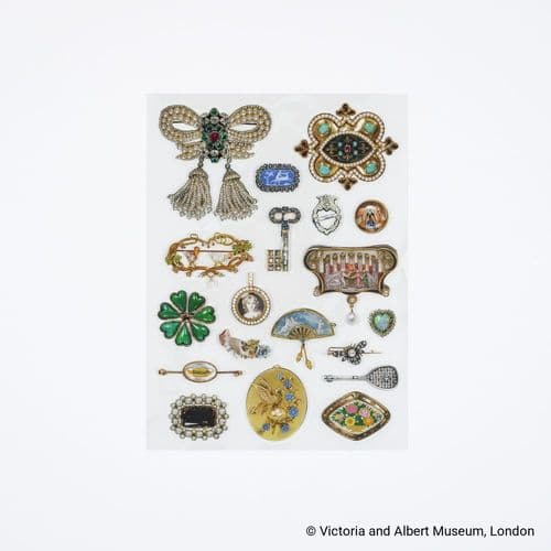 *Hobonichi Techo - V&A Series: Almost Actual Size Jewellery Stickers
