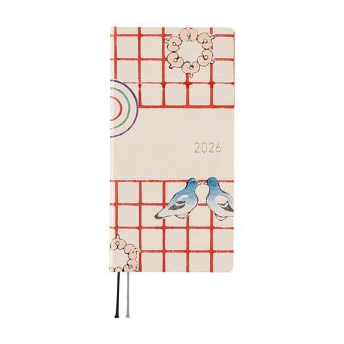 **Hobonichi Techo - Weeks - JP Version - Unsodo: Bijutshukai (Blue Pigeons)