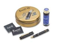 **Kaweco - Al Sport Fountain Pen - Piston Filler Black Set