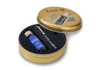 **Kaweco - Al Sport Fountain Pen - Piston Filler Navy Set