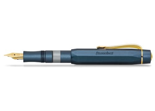 **Kaweco - Al Sport Fountain Pen - Piston Filler Navy Set
