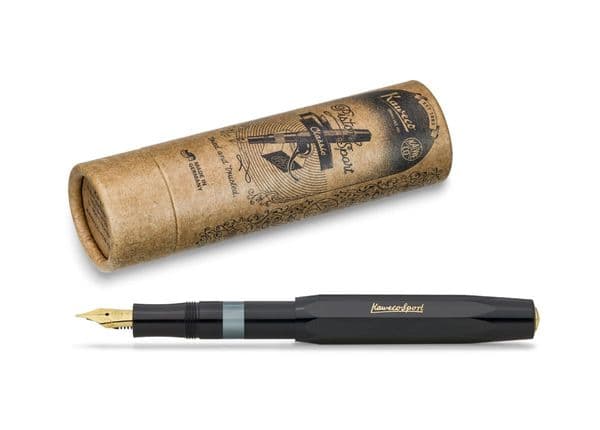 **Kaweco - Classic Piston Sport - Fountain Pen - Black & Gold