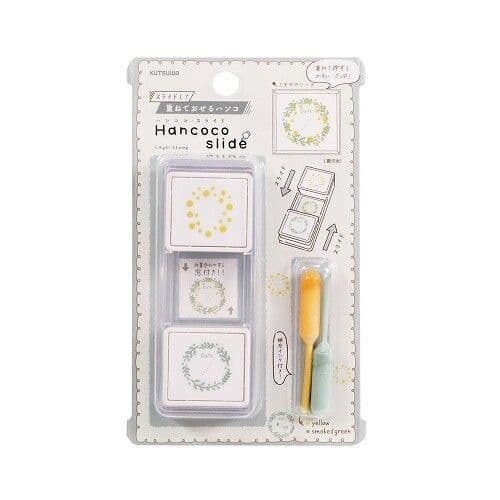 **Kutsuwa - Hancoco Slide - Layering Stamp Set - Mimosa Wreath