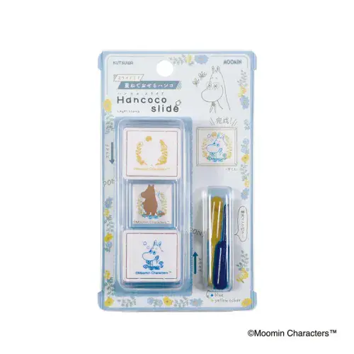 **Kutsuwa - Hancoco Slide - Layering Stamp Set - Moomin - Moomin Roll