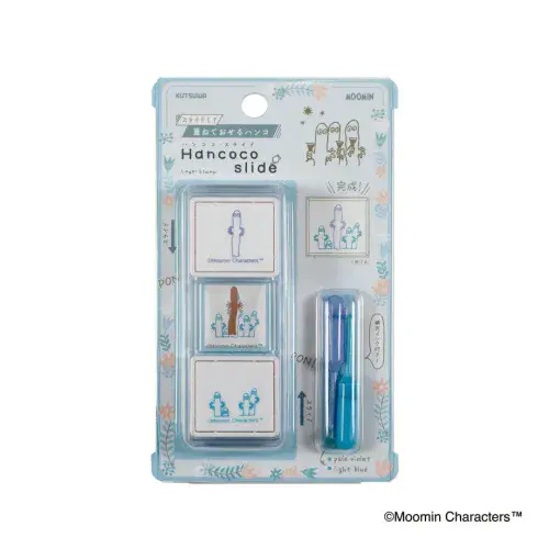 **Kutsuwa - Hancoco Slide - Layering Stamp Set - Moomin - Nyoro Nyoro