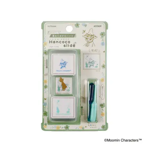 **Kutsuwa - Hancoco Slide - Layering Stamp Set - Moomin - Snufkin