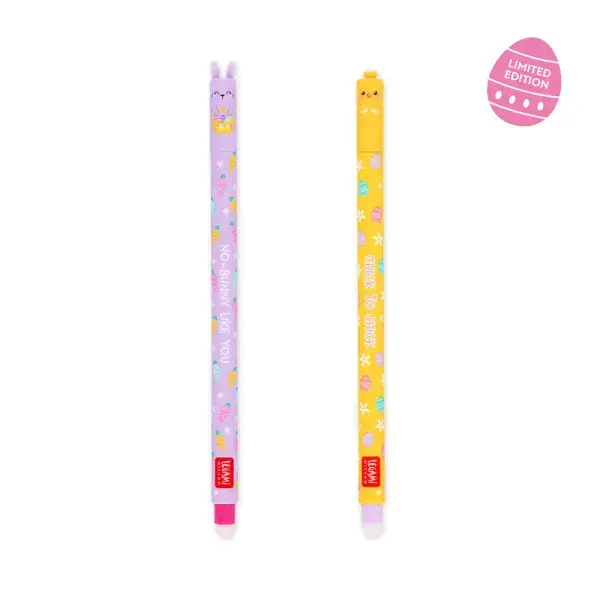 **Legami - Set of 2 Erasable Pens - Hoppy Easter