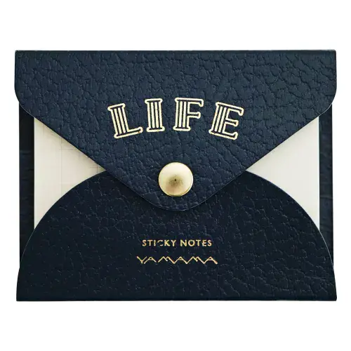*Life x Yamama - Lifescape Collection - Sticky Notes Grid+Plain - Dark Navy